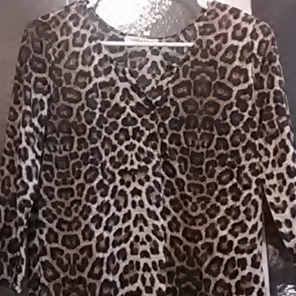 Leopard print blouse